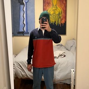 L.L. Bean Long Sleeve Rugby Shirt
